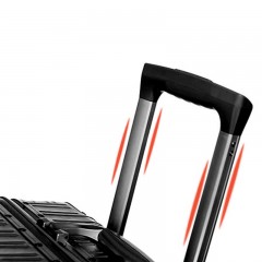 爱登堡（Edenbo）经典款镜面镁铝20寸拉杆箱 F288（黑色） 20寸