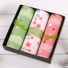 内野 和风古系列面巾3条装礼盒(面巾-3）