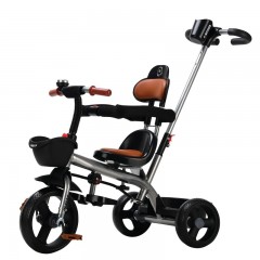 airud艾尚美多功能儿童三轮车推椅两用2-3-6宝宝推车日常郊外遛娃神器 紫色