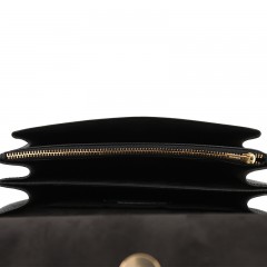蔻驰 COACH 奢侈品 女士小号小方包单肩斜挎黑色PVC配皮 91019 IMAA8